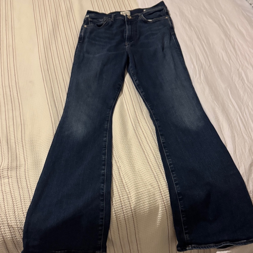 Citizens Of Humanity Deep Blue Flare Jeans